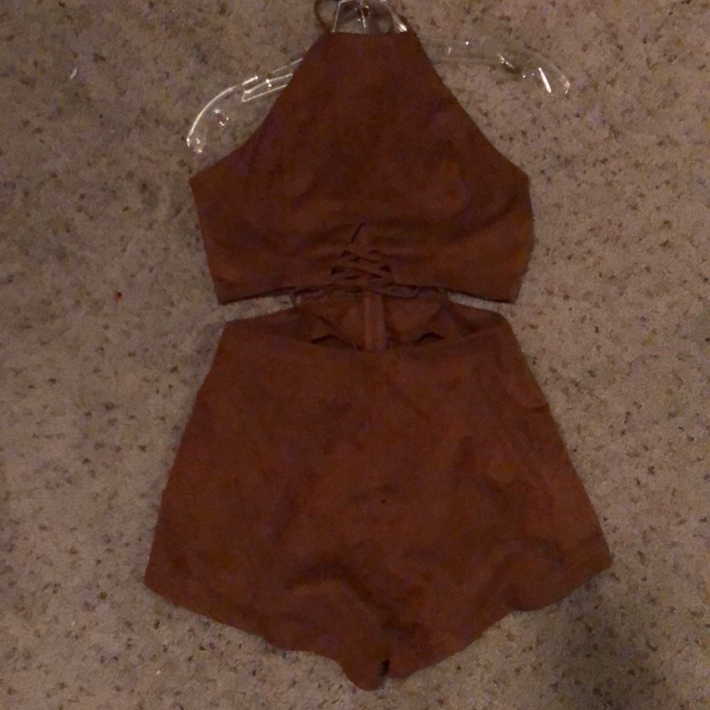 Suede Tobi Romper
